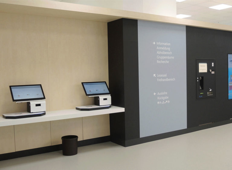 Selbstverbuchung 14 2 selfcheck 500D in landesbibliothek koblenz library
