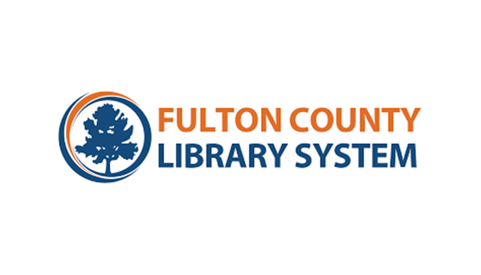 Fluton county library logo