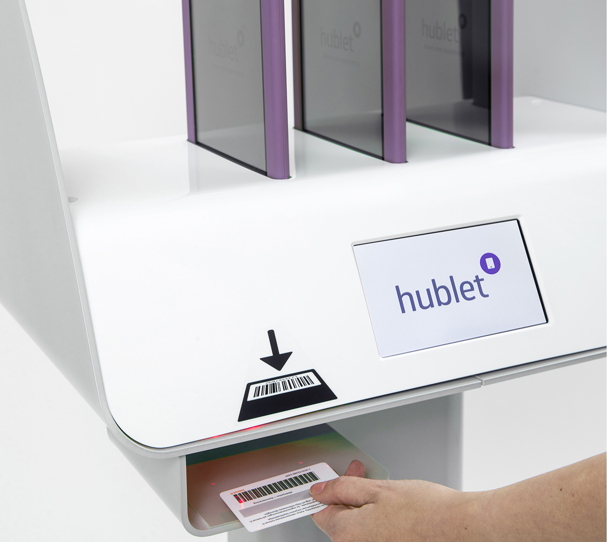 Hublet scanning barcode