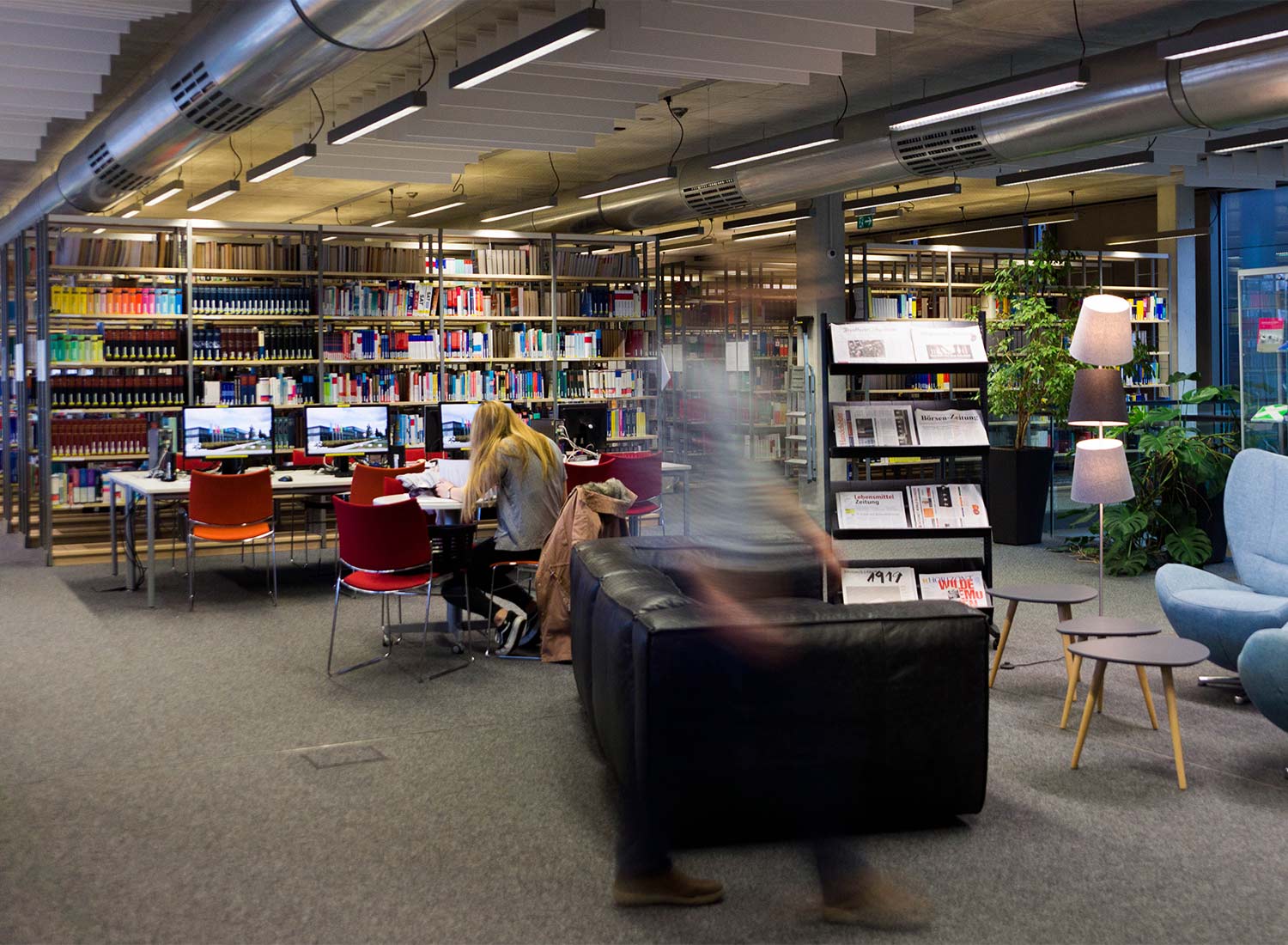 Startside 4 Interior of Mainz University library