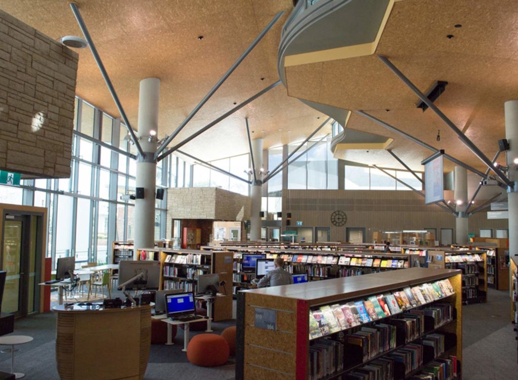 Interior of Rockingham AU library