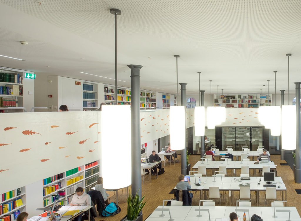 Interior of studienbibliothek zug library