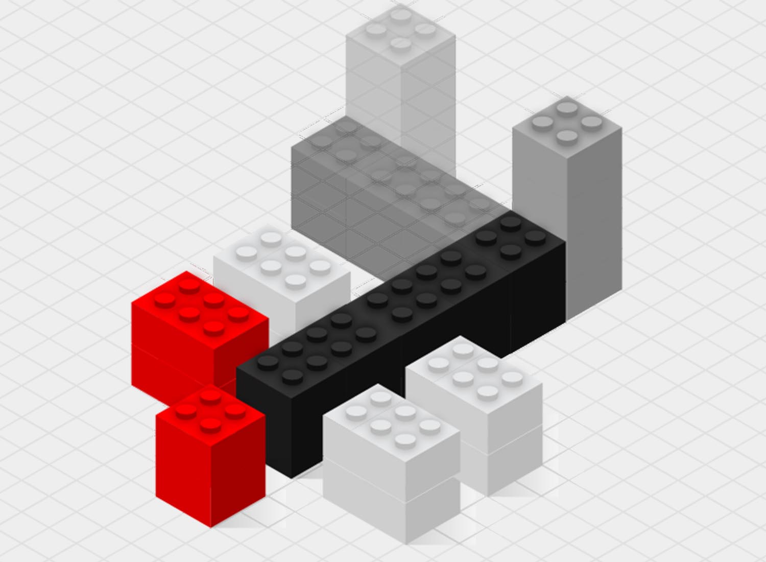 Lego rendering on grid