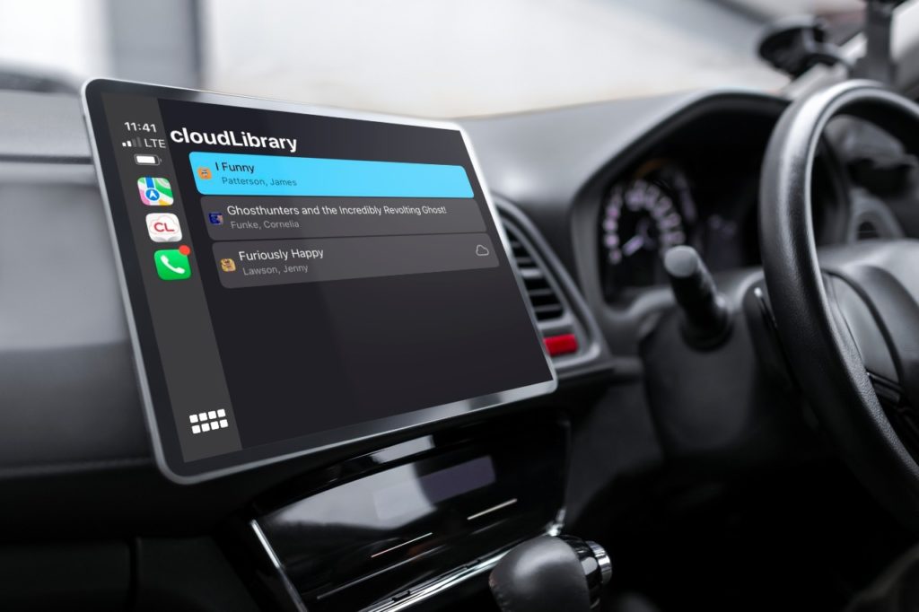 cloudLibrary on Car Play
