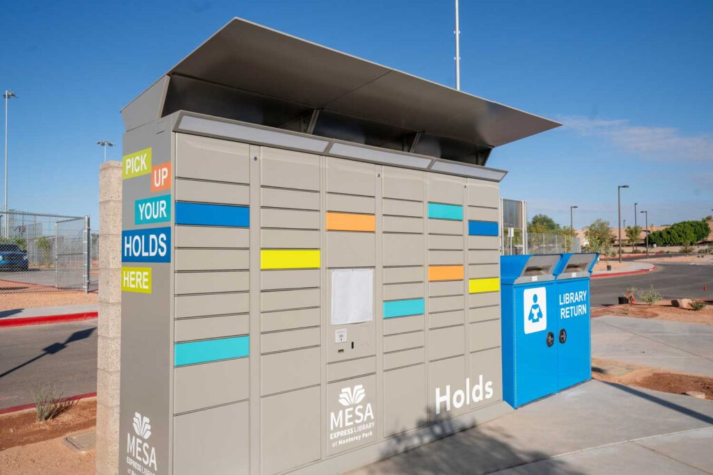 In Mesa, a Library With No Staff—and No Shortage of Visitors 4 MESA express library holds remoteLockers