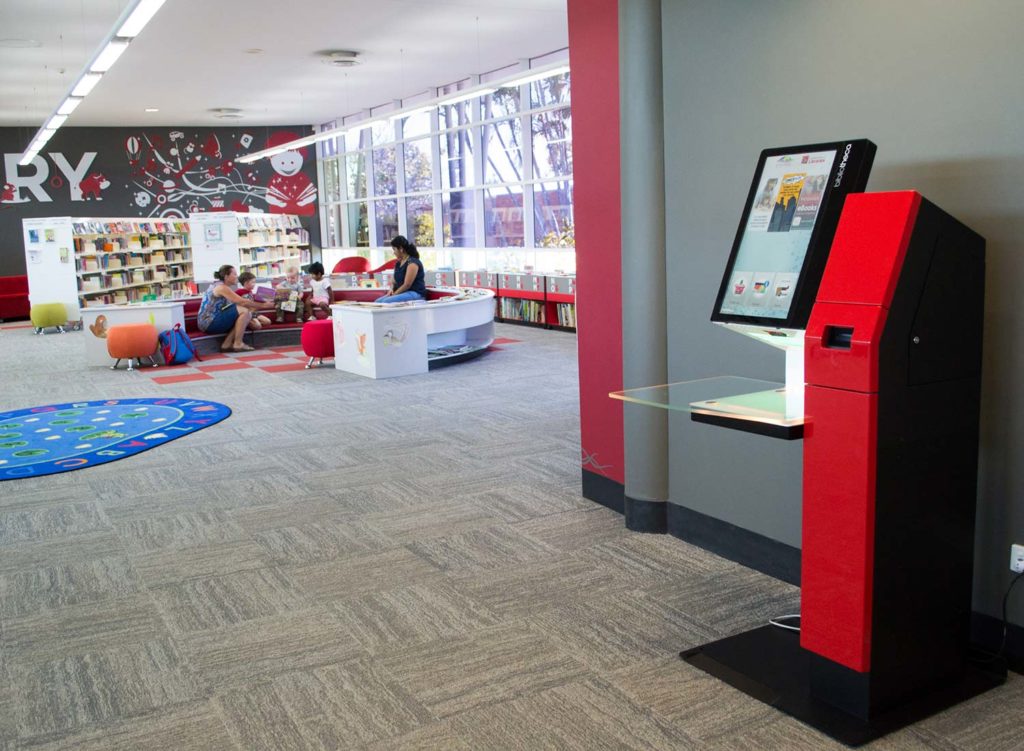 Red selfcheck 1000 in Bundaberg library