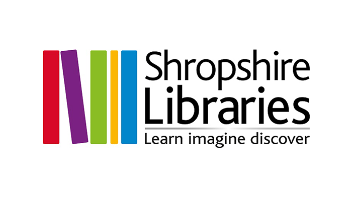 Shropshire library logos