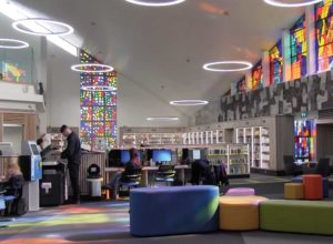 athy library interior with busy patrons | cloudLibrary app release updates