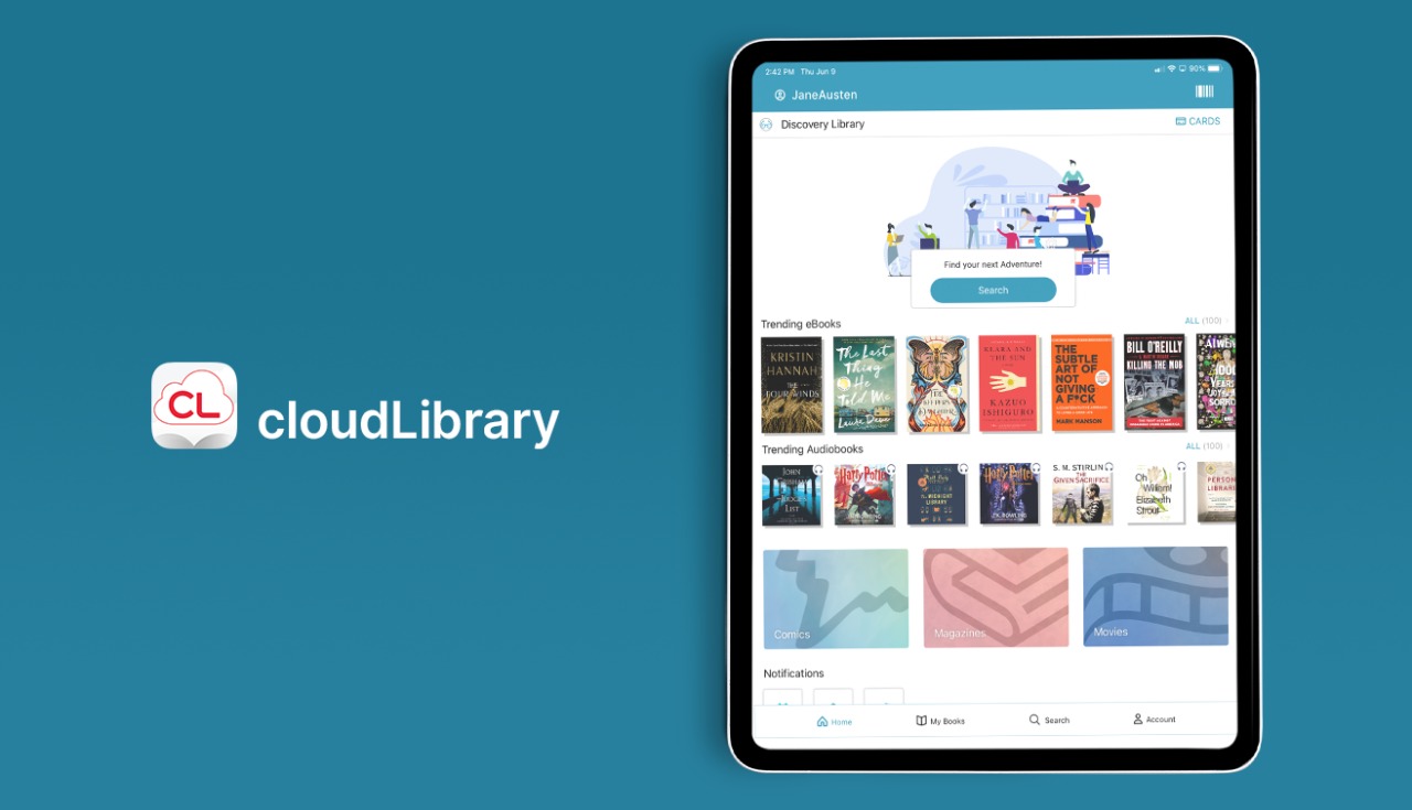 cloud library - tablet - ipad