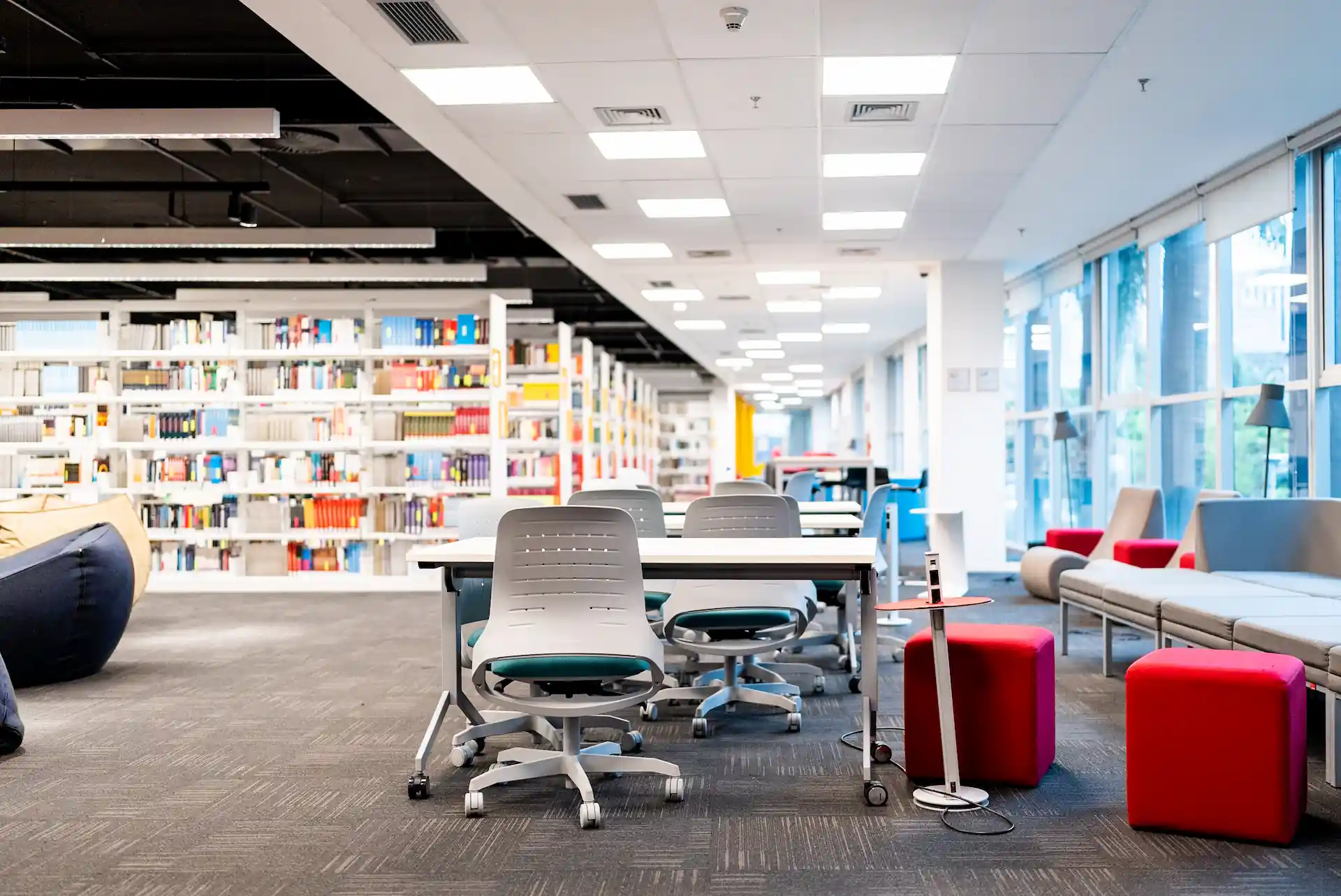 Gabriel García Márquez Library won the IFLA Award 1 Modern public library study area with collaborative seating and flexible learning spaces.