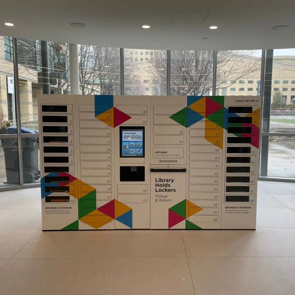 remoteLocker inside Mississauga New Central Library in Ontario