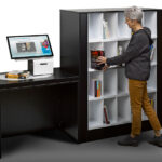 smartShelf borrow being used by a patron